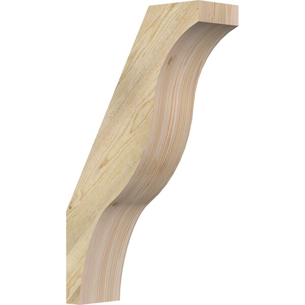 Ekena Millwork 6"W x 18"D x 30"H Funston Rough Sawn Knee Brace, Douglas Fir BRC06X18X30FST00RDF - main
